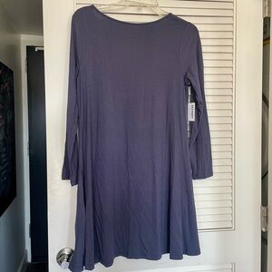 Old Navy Long Sleeve Blue Dress